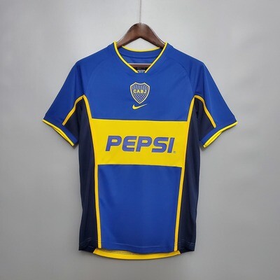 Camisa Boca Juniors - Retrô - Home - 2002