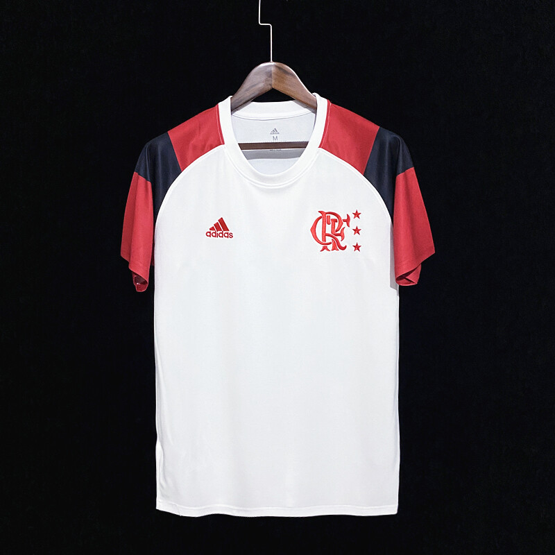 Camiseta Flamengo Icon nº 10 Adidas Masculina - Branco+Vermelho