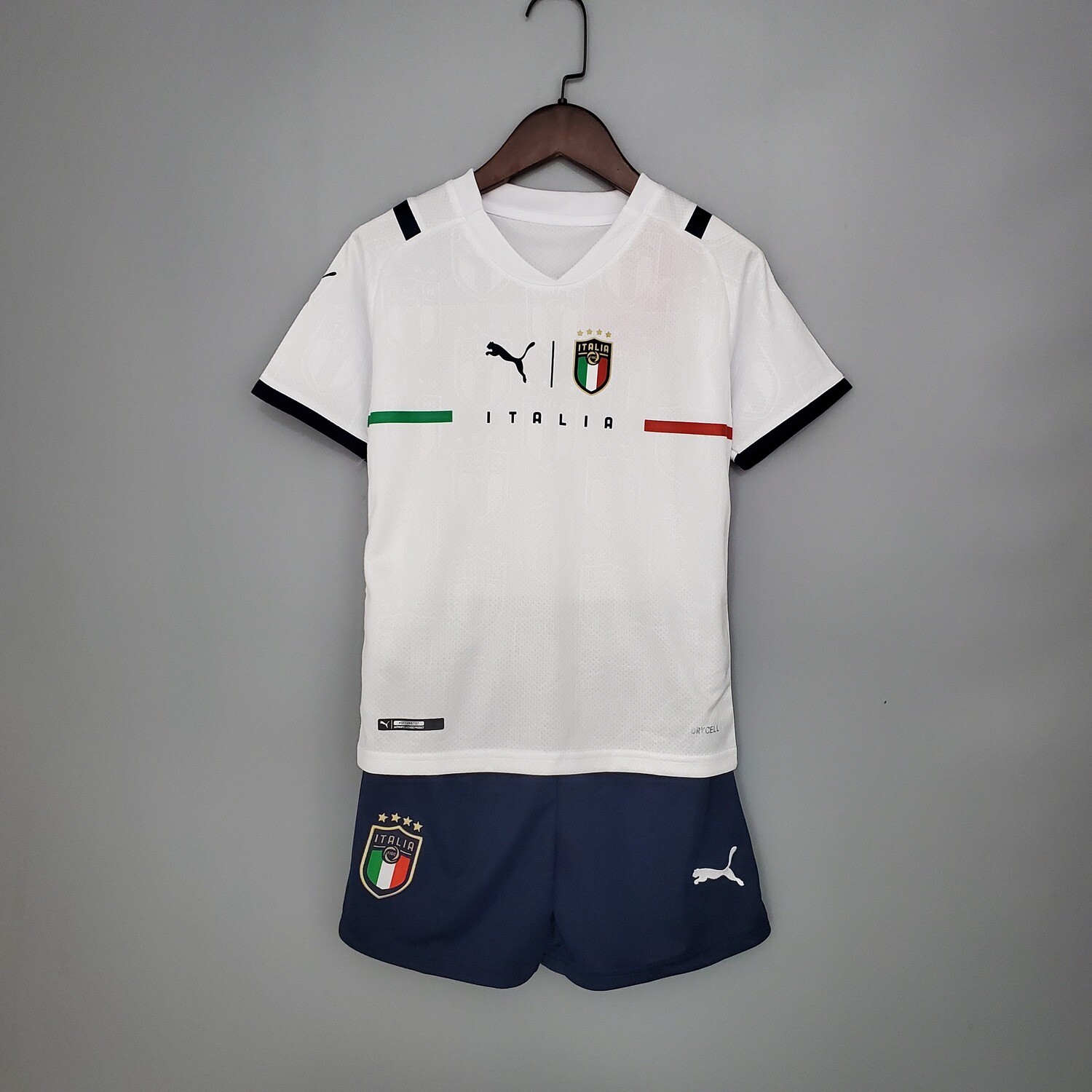 kit Camisa Seleção da Itália  21/22 Puma -Infantil + short