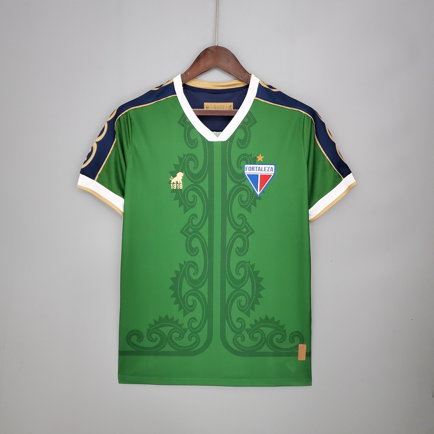 Camisa Leão 1918 Fortaleza Goleiro Copa do Nordeste 2021 - Verde