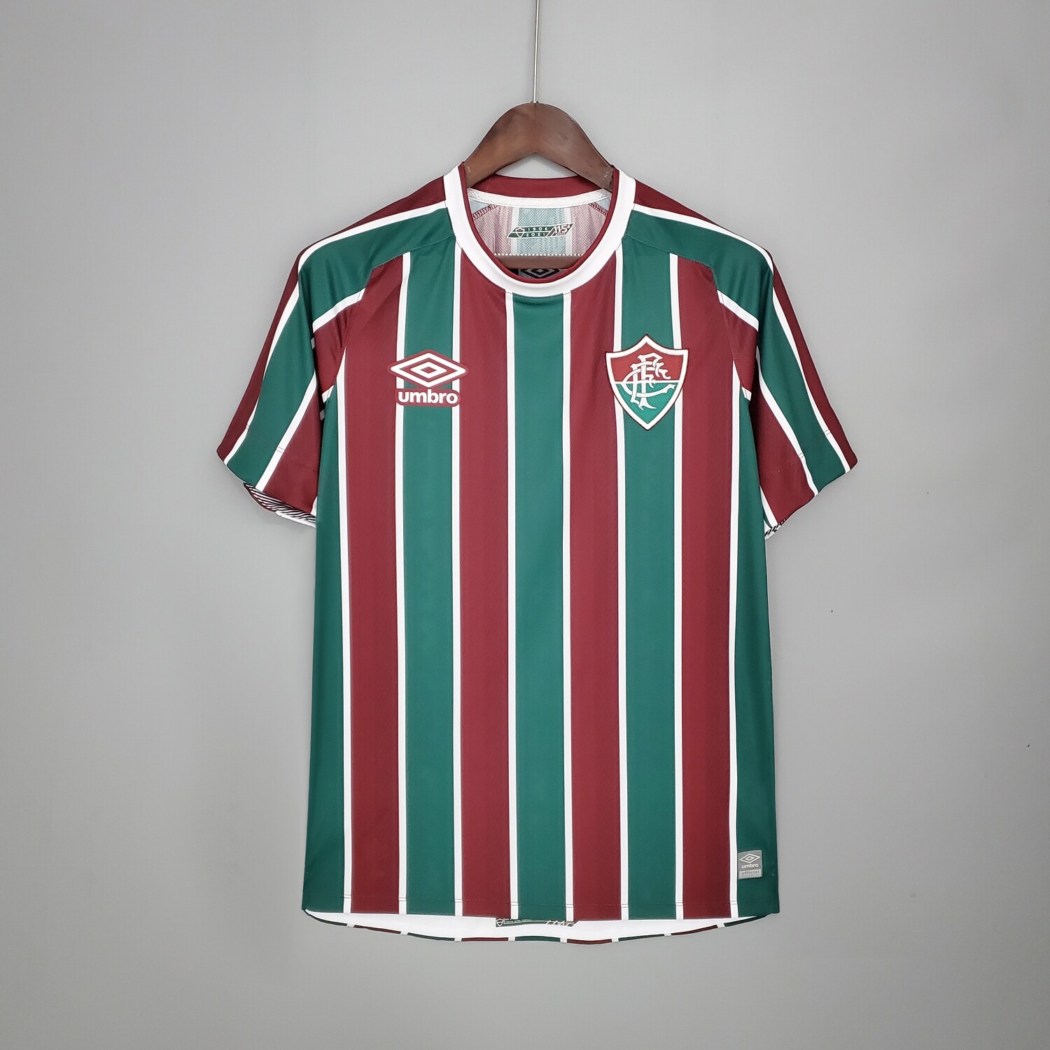 Camisa Fluminense I 21/22  Torcedor Umbro Masculina - Verde+Vinho