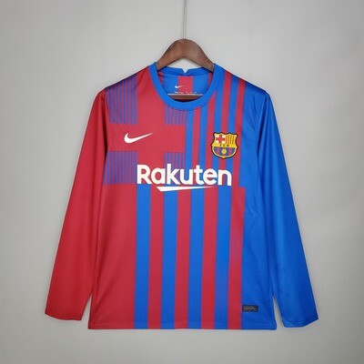 Camisa  Barcelona 2021-2022 Nike  Home Manga Longa