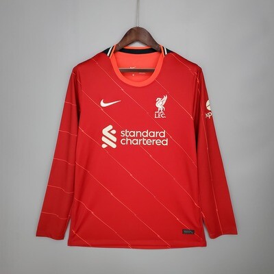 Camisa  Liverpool  2021-2022 Adidas Home Manga Longa