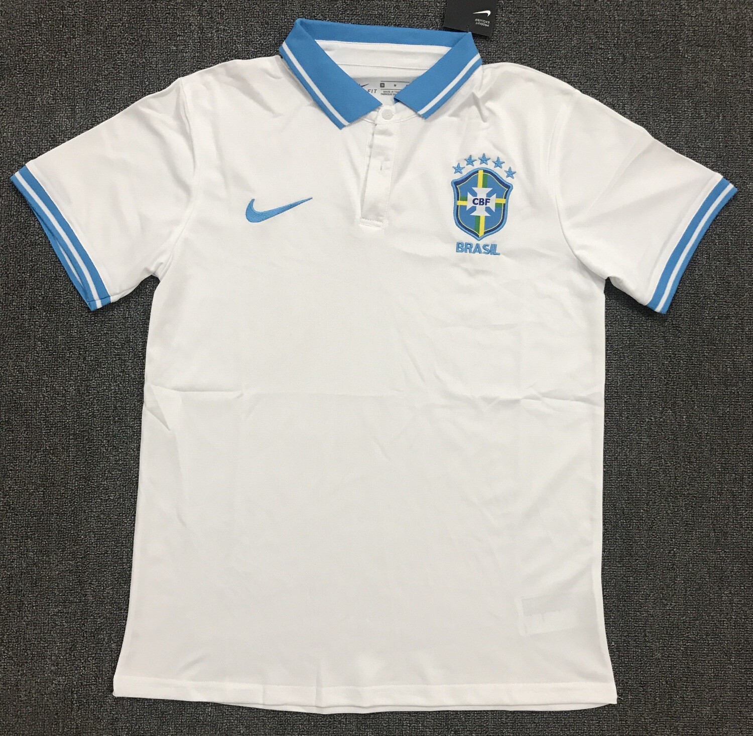 Camisa Polo Brasil 2021 Branco