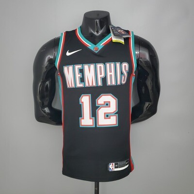 Regata Memphis Grizzlies Retro Black - Morant #12