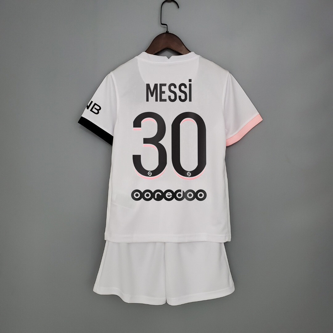kit Camisa  PSG Infantil 2021/2022 away Messi 30