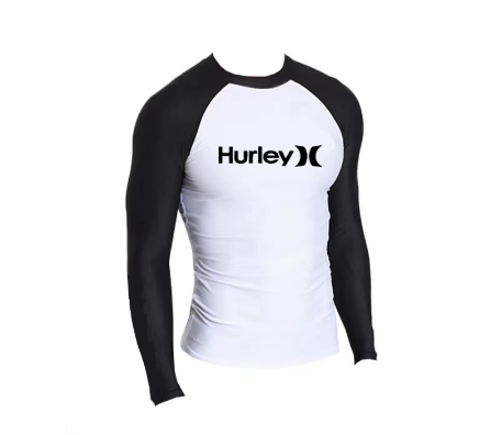Camiseta Surf Hurley Com Proteção Solar- Branco/Preto
