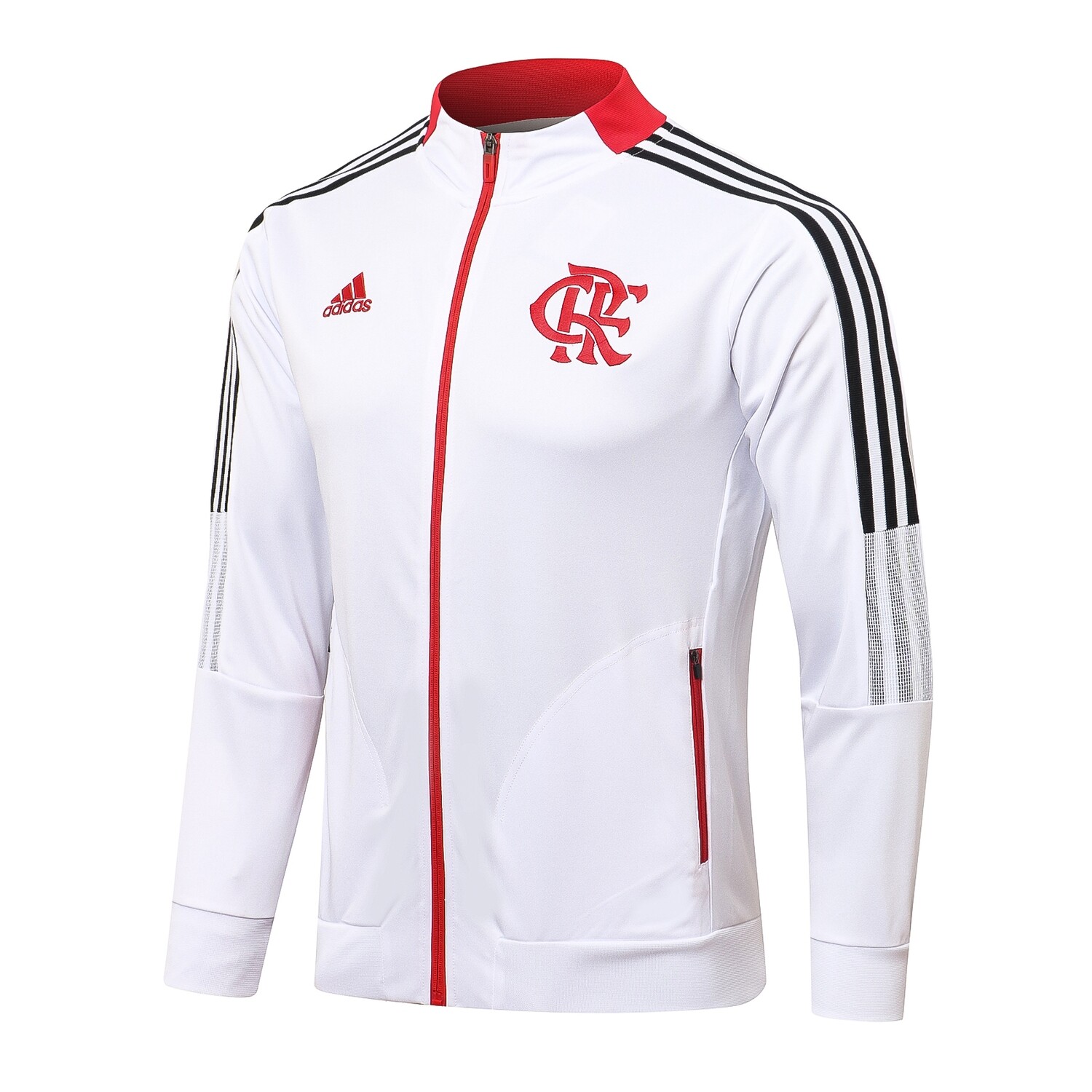 Jaqueta Flamengo 21/22 Adidas Masculina - Branco
