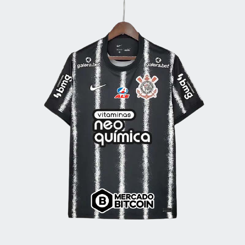 Camisa Nike Corinthians II 2021/22 Torcedor Pro Masculina - Patrocínios