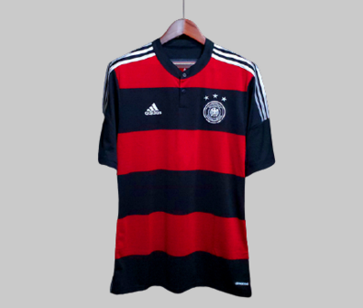 Camisa Adidas Seleção Alemanha Away 2014  - Tetracampeã Mundial - Preto e Vermelho