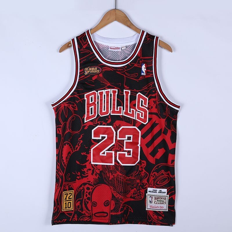 Camisa De Basquete Chicago Bulls Michael Jordan X Hebru Brantley X M&N