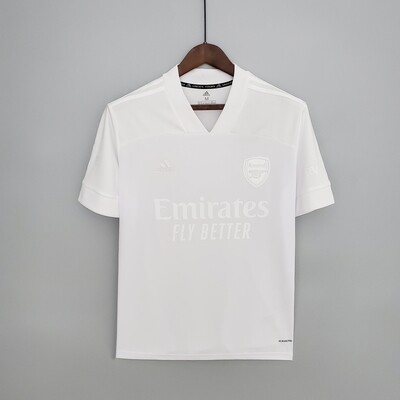 Camisa Arsenal  21/22 Adidas Masculina Modelo todo Branco contra o Nottingham Forest