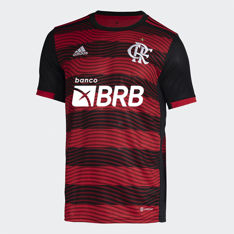 Camisa 1 CR Flamengo 2022/23 Vermelho Adidas - Vermelho BRB