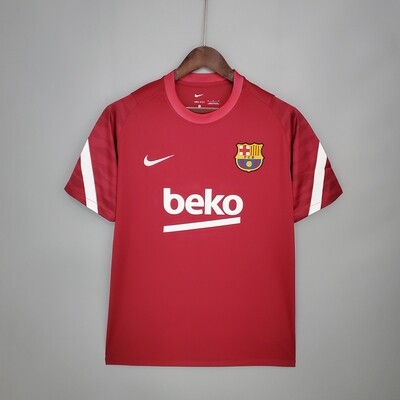 Camisa Barcelona Treino 2021-2022 Nike vermelha