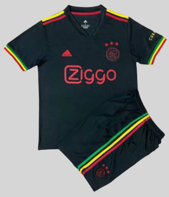 kit Camisa Ajax  21/22 Adidas -Infantil homenagem a Bob Marley
