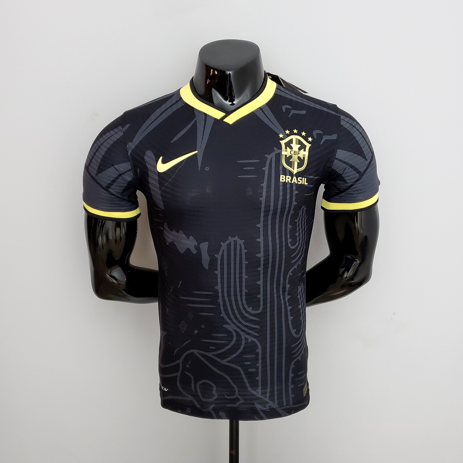 Camisa Brasil Edição Concept Preta 2022 Versão Jogador