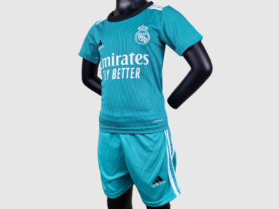 kit Camisa Infantil Real Madrid 2021/2022 uniforme 3