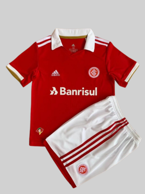 kit Camisa Internacional Infantil I 2022/2023Torcedor Adidas - Vermelho
