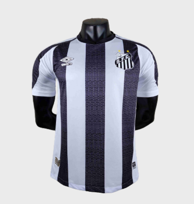 Camisa Santos II 2022/2023 Torcedor Umbro Masculina - Branco+Preto