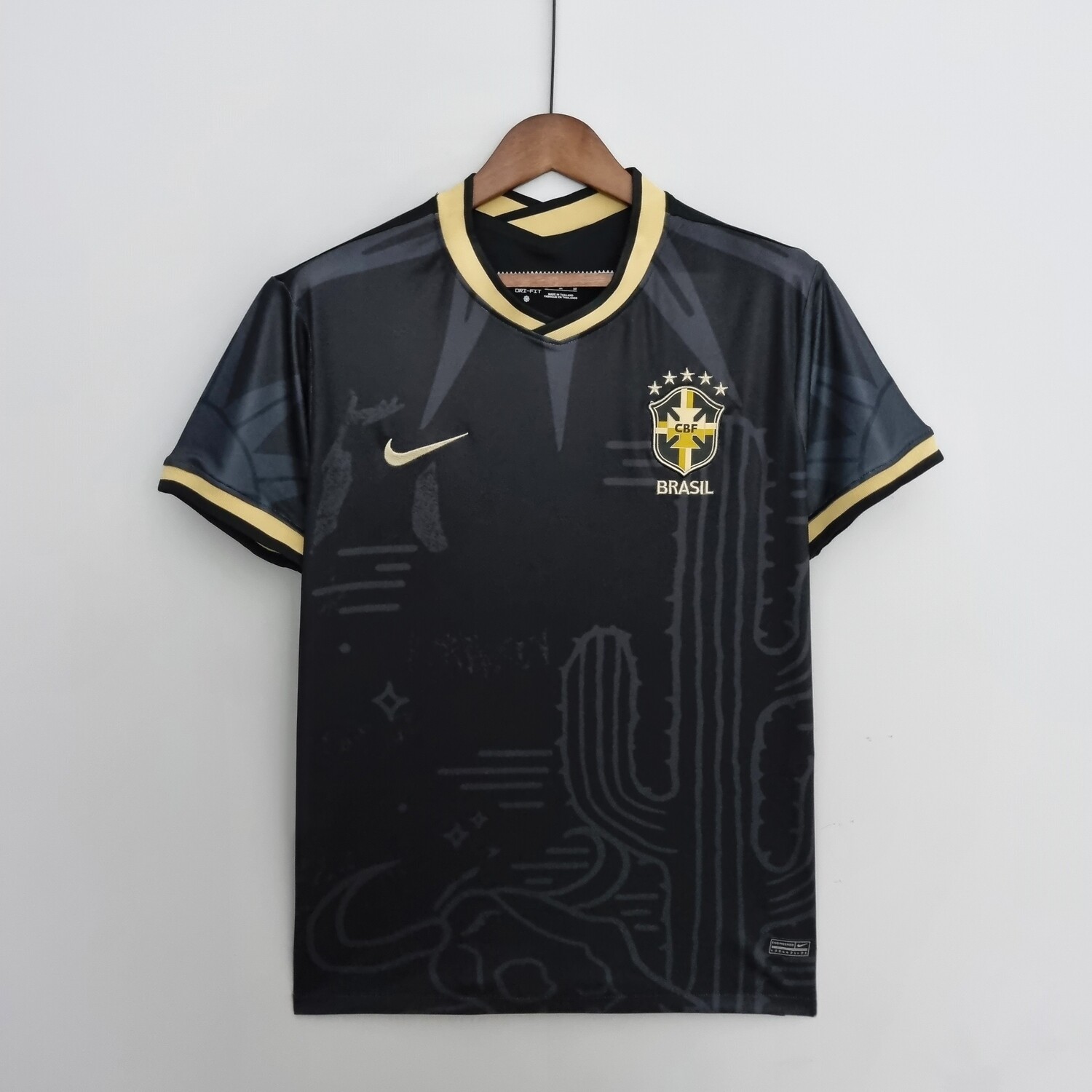 Camisa Brasil Edição Concept Preta 2022 Versão Torcedor