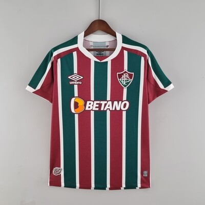 Camisa Fluminense I 22/23 Torcedor Umbro Masculina - Vinho+Verde
