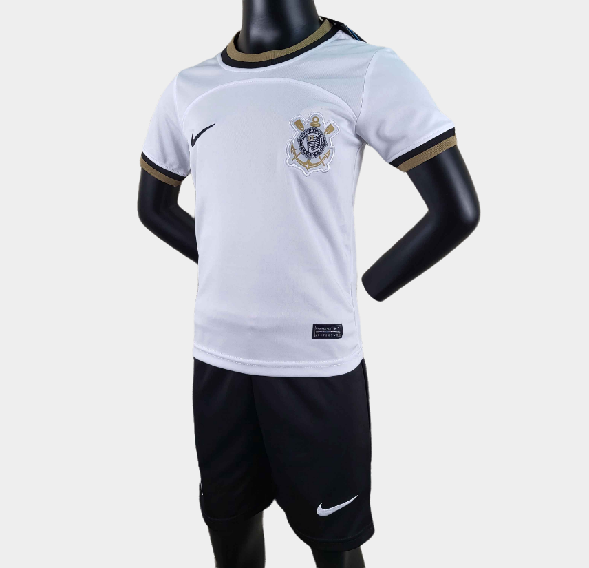 kit Camisa Corinthians Infantil 2022/2023 Home