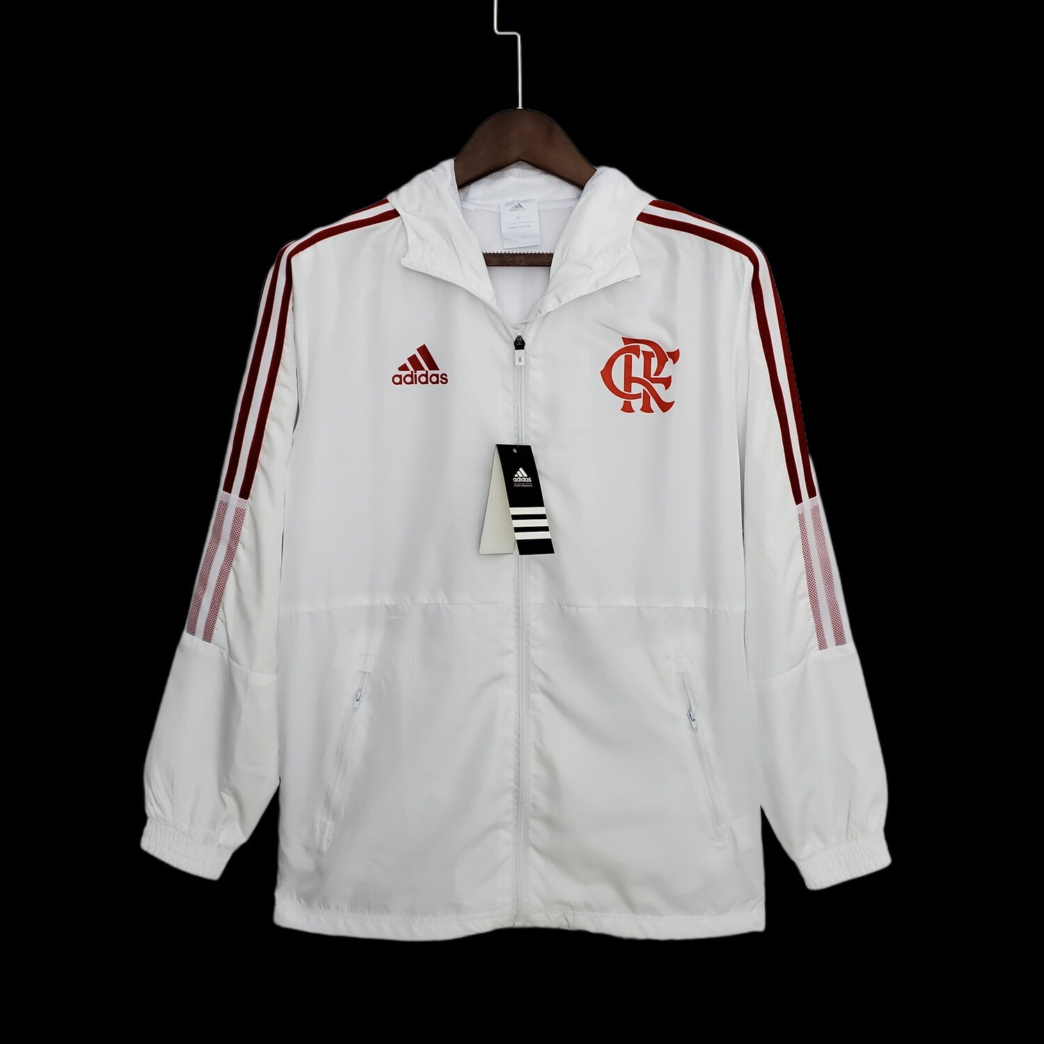 Agasalho Adidas Corta Vento do Flamengo Branco 2022