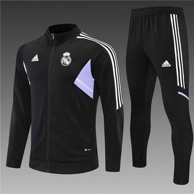 Kit Agasalho Adidas Real Madrid 2022/2023 Preto