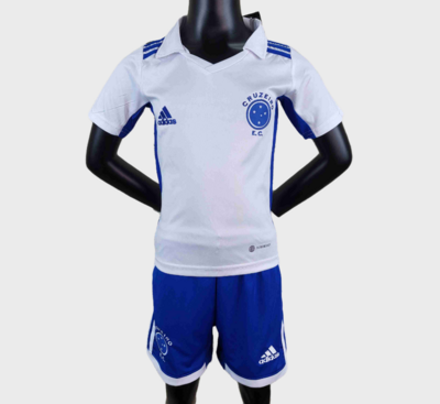kit Camisa Infantil  Cruzeiro 2022-23 Jogo 2