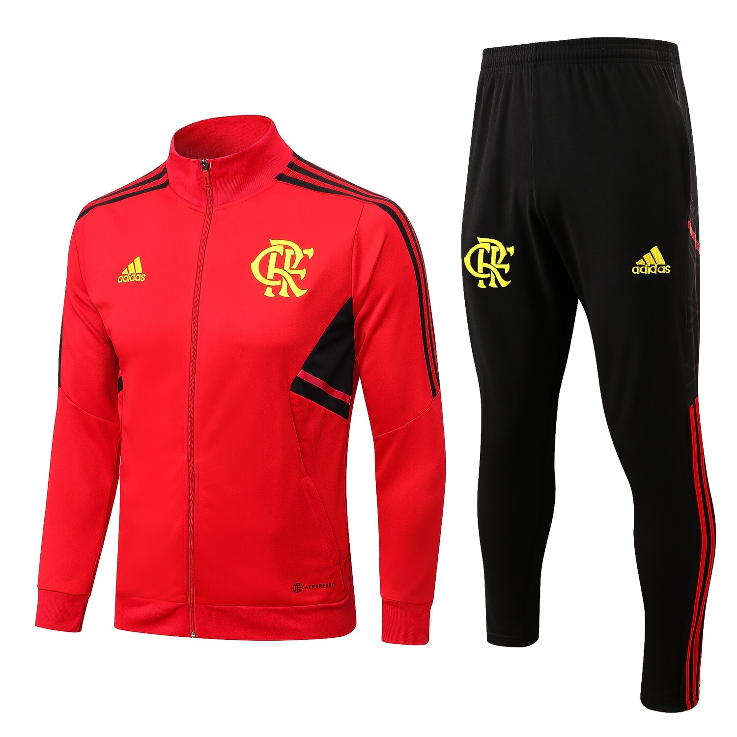 Kit Agasalho Adidas Flamengo 2022/2023 Vermelho