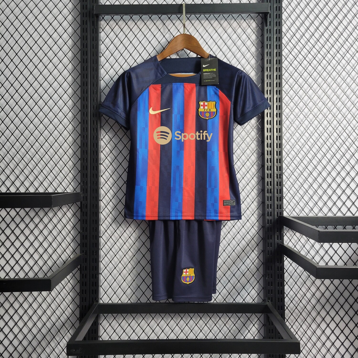 kit Camisa Infantil Barcelona 2022/23-2022 Nike