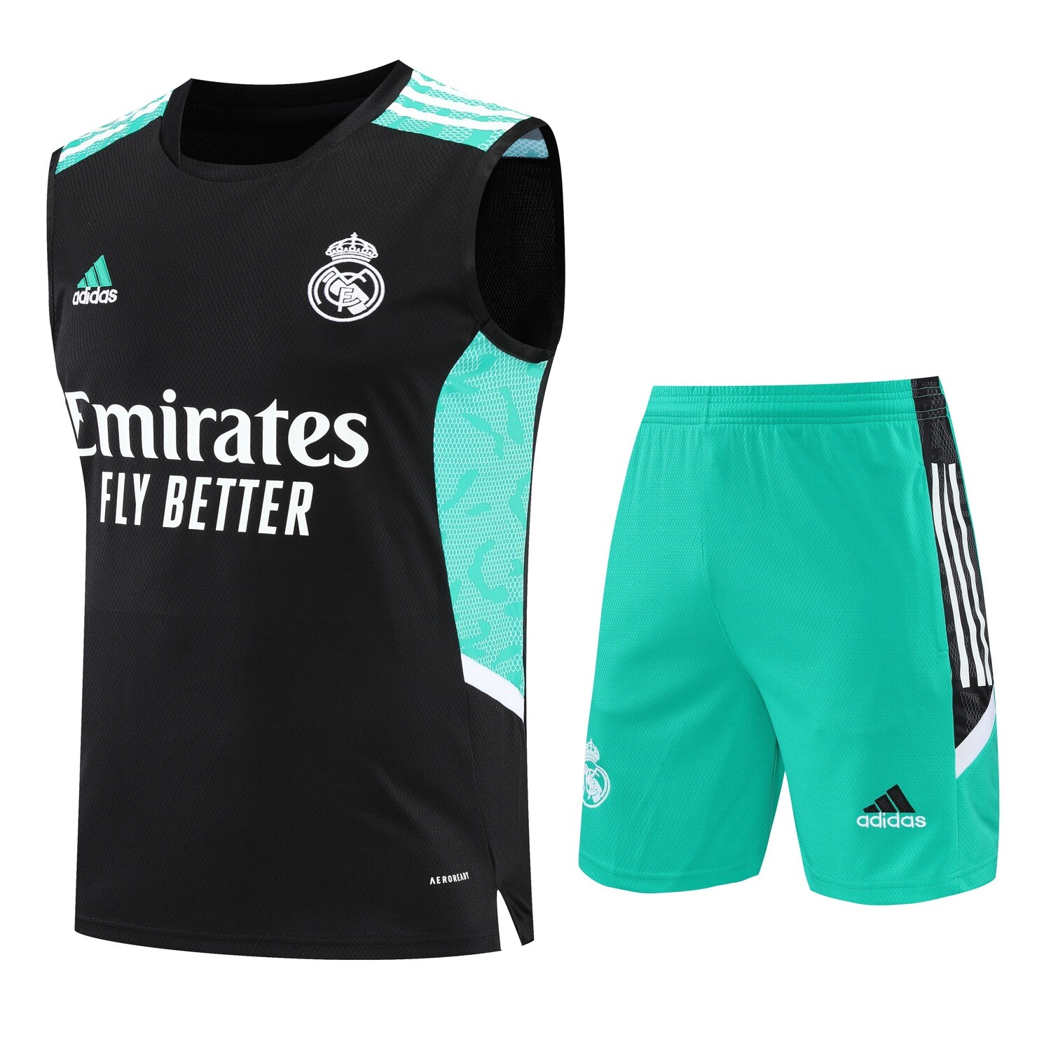 Kit Treino Regata Real Madrid Adidas 2022/23 Camisa+Calção