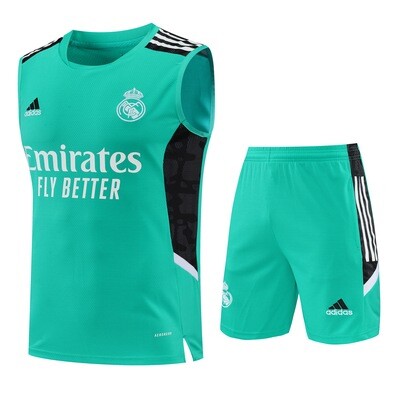 Kit Treino Regata Real Madrid Adidas 2022/23 Camisa+Calção