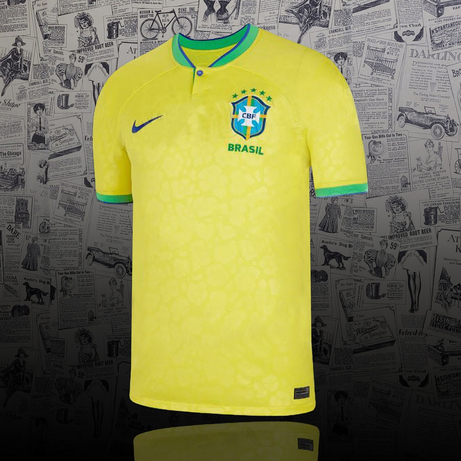 Camisa Do Brasil Torcedor 2022 Camisa Nike Brasil I 2022/23 Torcedor Pro Masculina Copa do Mundo