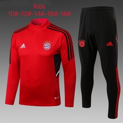 Kit Agasalho Treino Infantil Manchester United 2022/2023 meio zíper