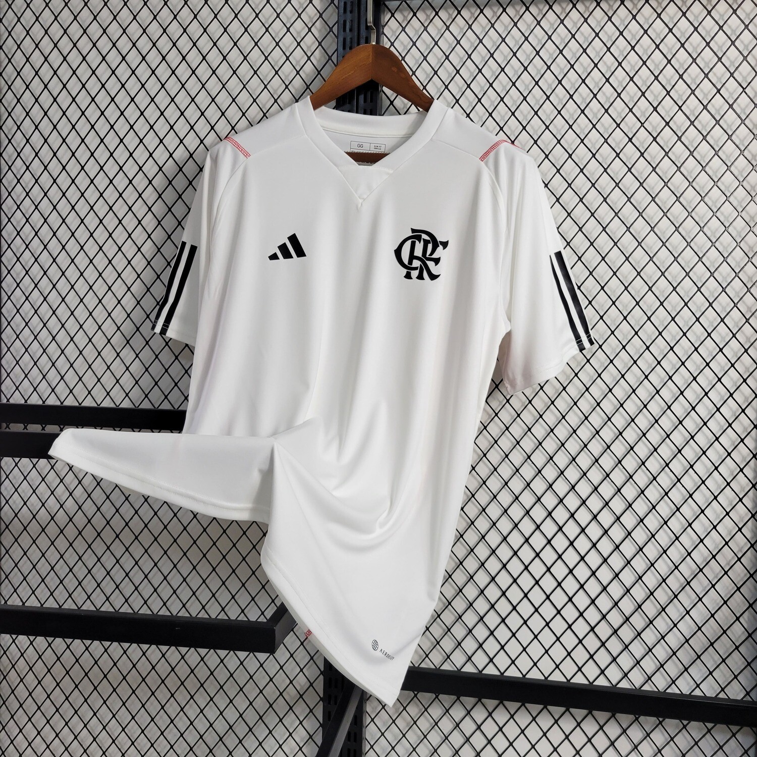 Camisa Treino CR Flamengo 2023 Masculina Branca
