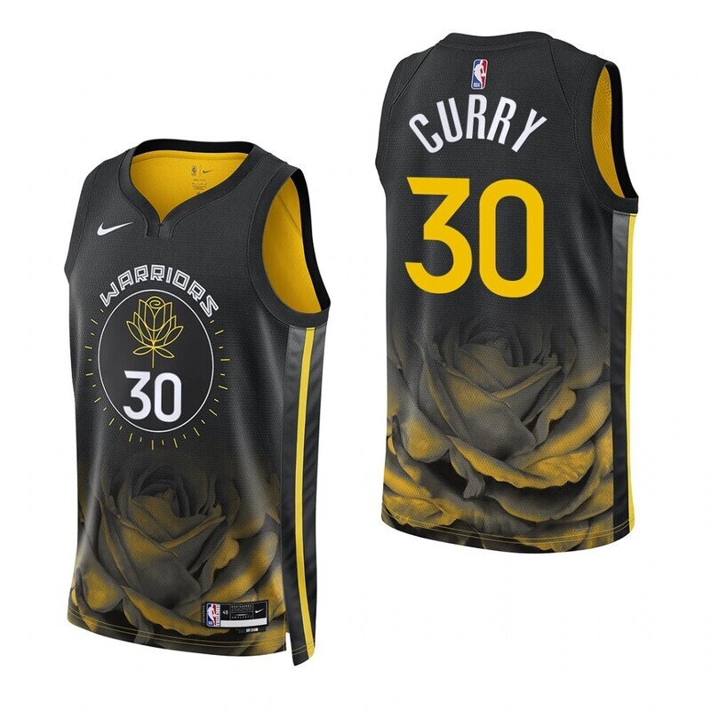 Regata NBA Golden State Warriors City Edition 22/23 Preta