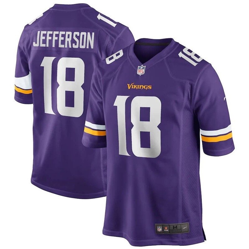 Camisa Minnesota Vikings Justin Jefferson Player Game Jersey