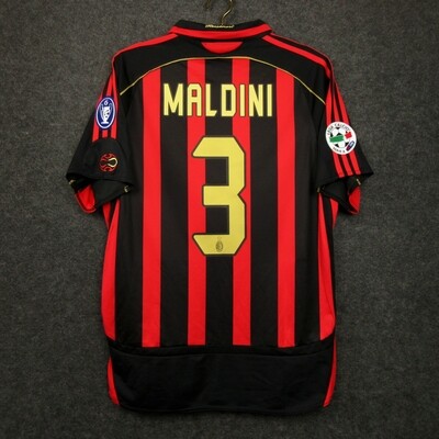 Camisa AC Milan 06/07 MALDINI com patch