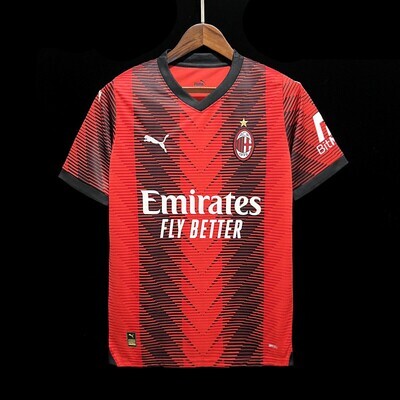 Camisa AC Milan Home 2023-2024 Masculina