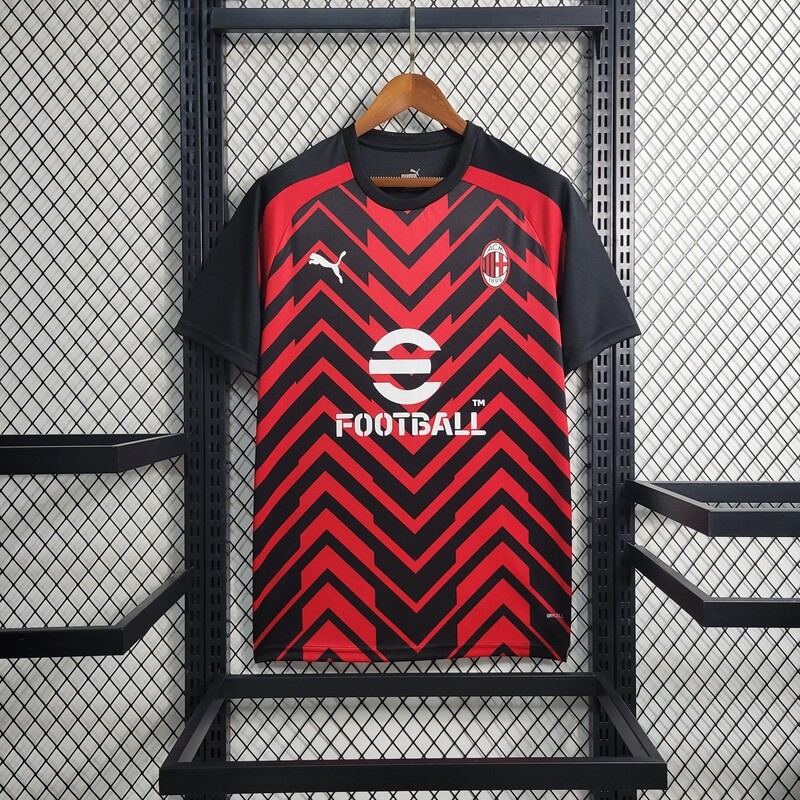 Camisa AC Milan Pré-Jogo 2023-2024 Masculina