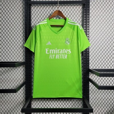 Camisa Real Madrid Goleiro Verde Torcedor Masculina 2023 / 2024