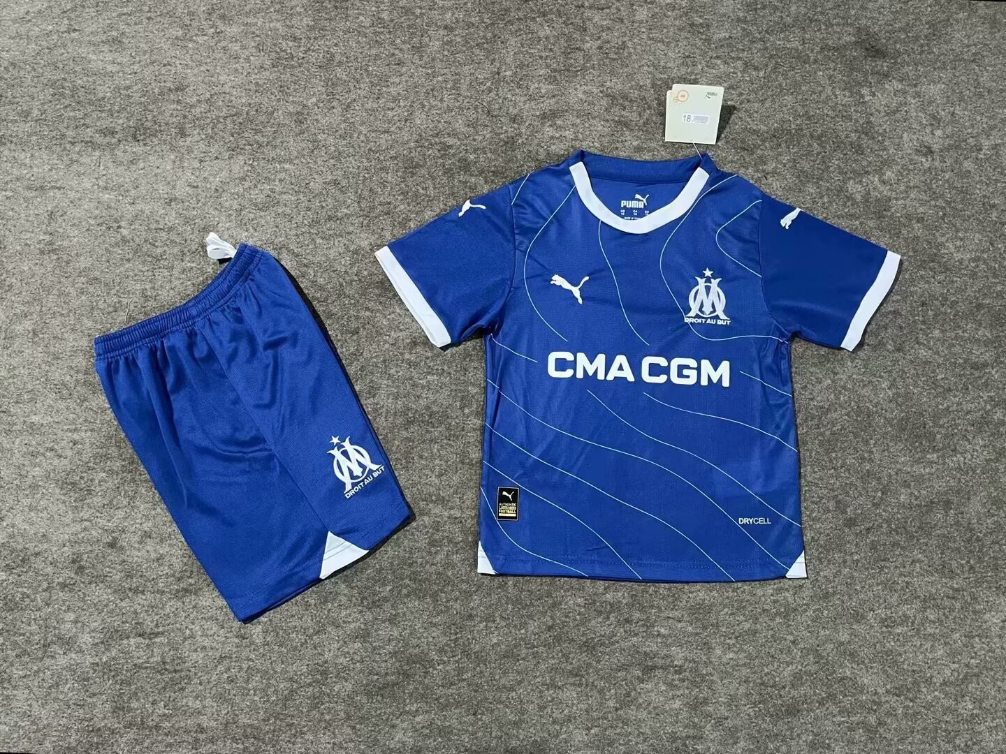 Kit Camisa Infantil Olympique de Marseille 2023 + Short
