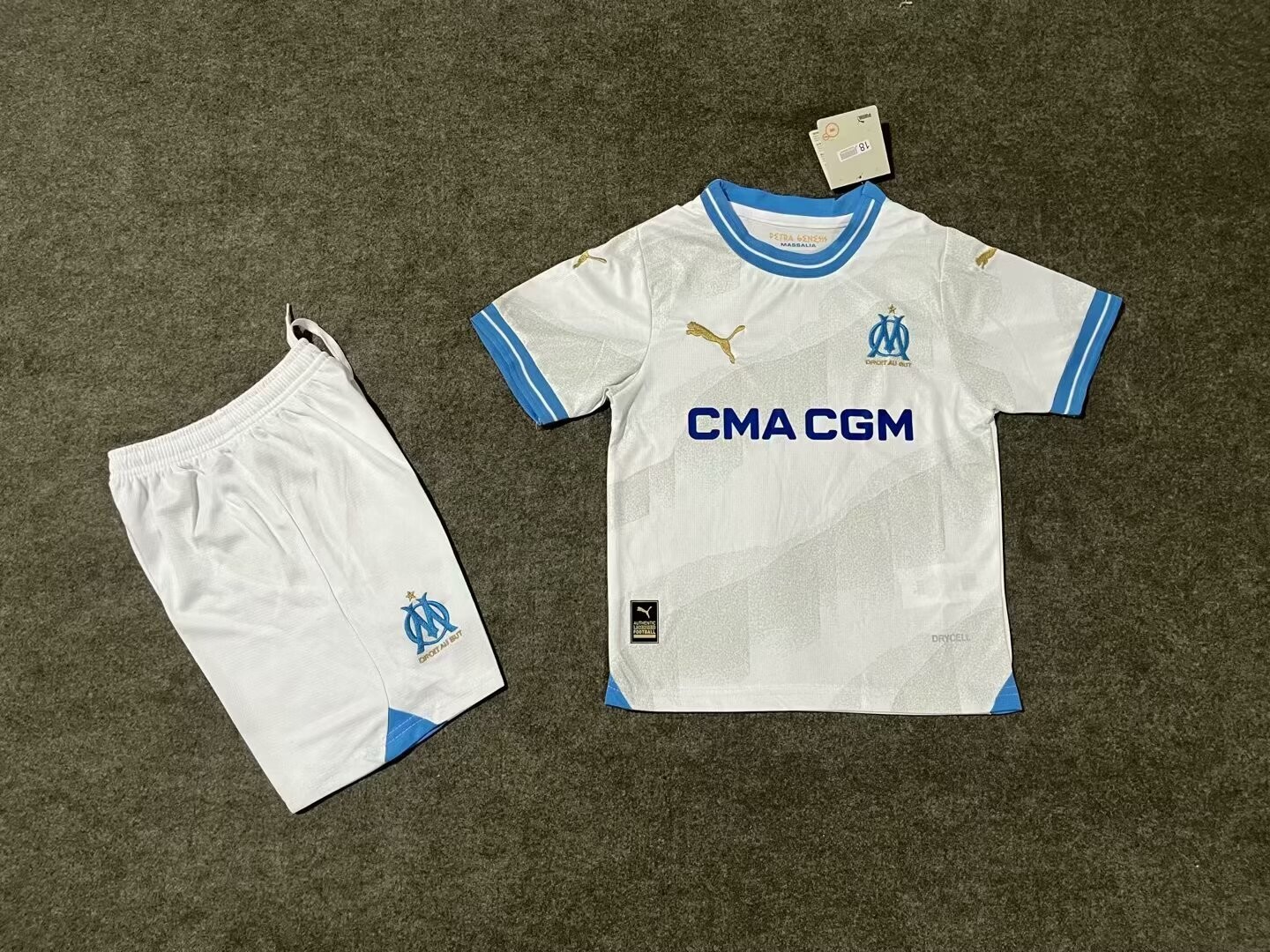 Kit Camisa Infantil Olympique de Marseille 2023 + Short