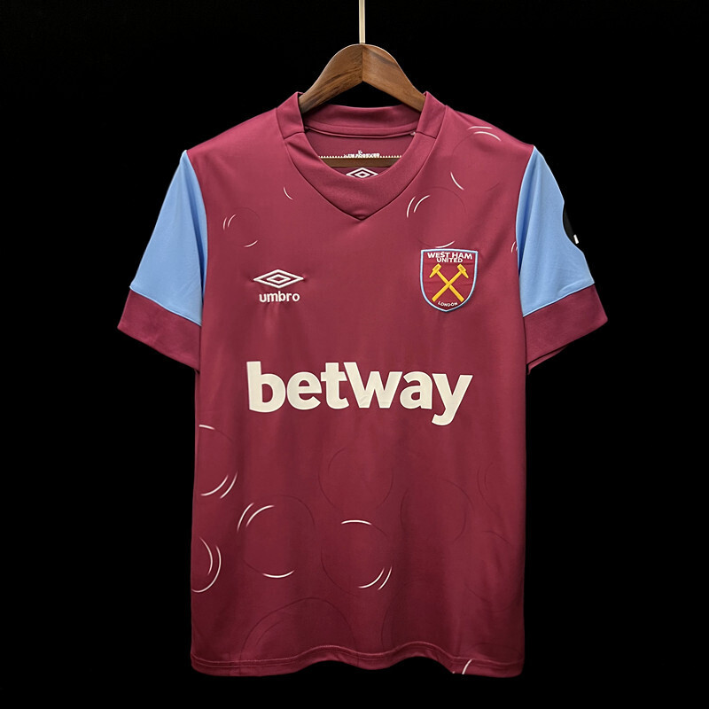 Camisa West Ham Home 2023/2024 Torcedor