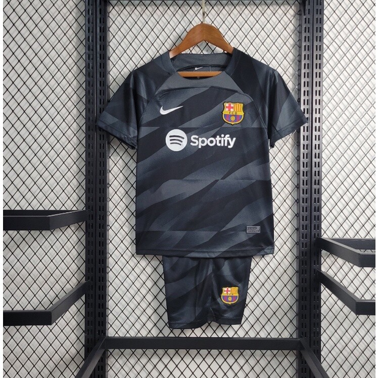 kit Camisa Infantil Barcelona 2023/2024 Goleiro