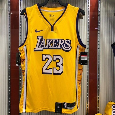 Regata   Los Angeles Lakers Amarela  James #23
