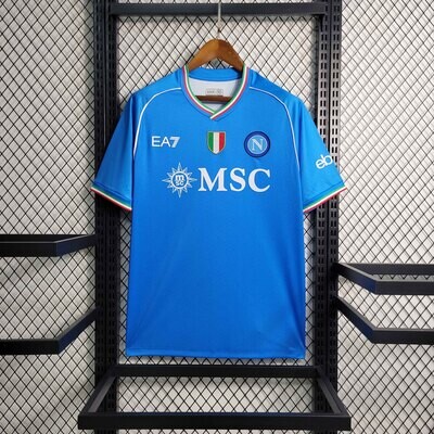 Camisa Napoli EA7 Home 2023/2024 Azul