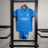 kit Camisa Infantil Real Madrid 2023/2024 Goleiro