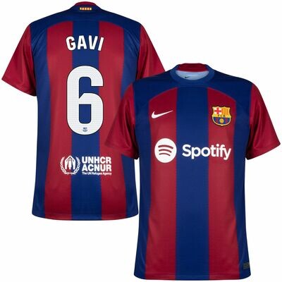 Camisa  Barcelona 2023/2024 Gavi 6  Uniforme 1